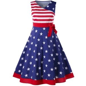 NWOT - Fun dress, perfect for Labor Day or any party!